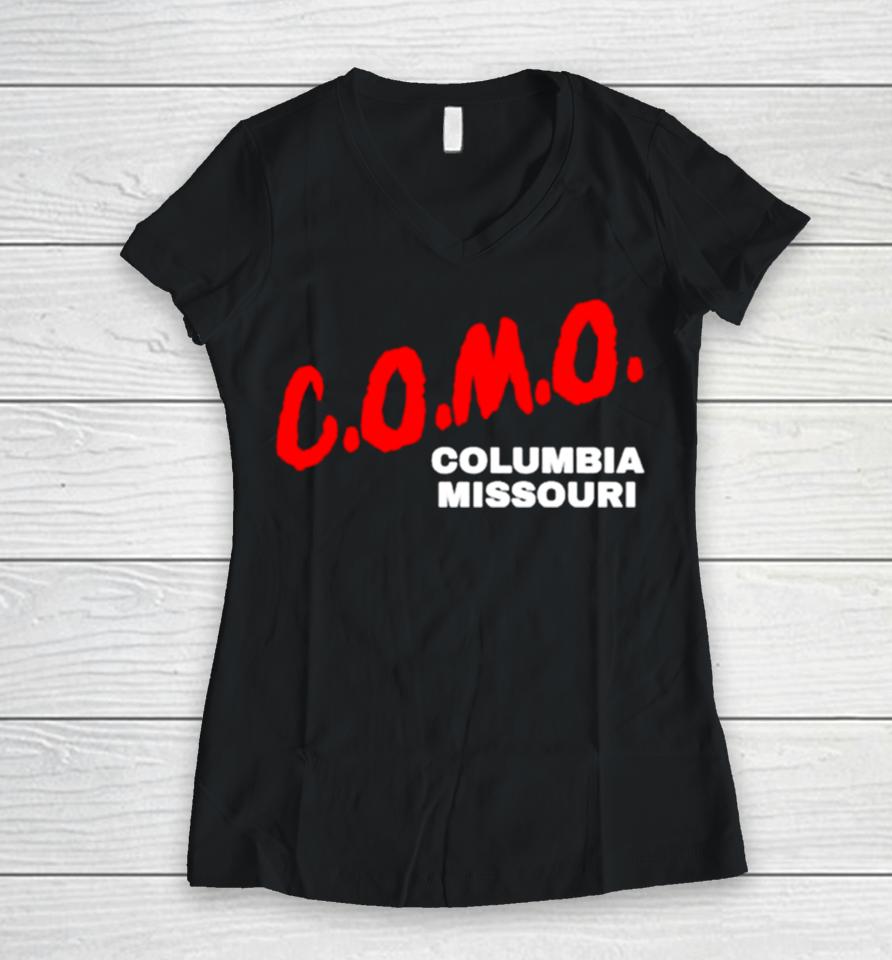 Como Columbia Missouri Women V-Neck T-Shirt