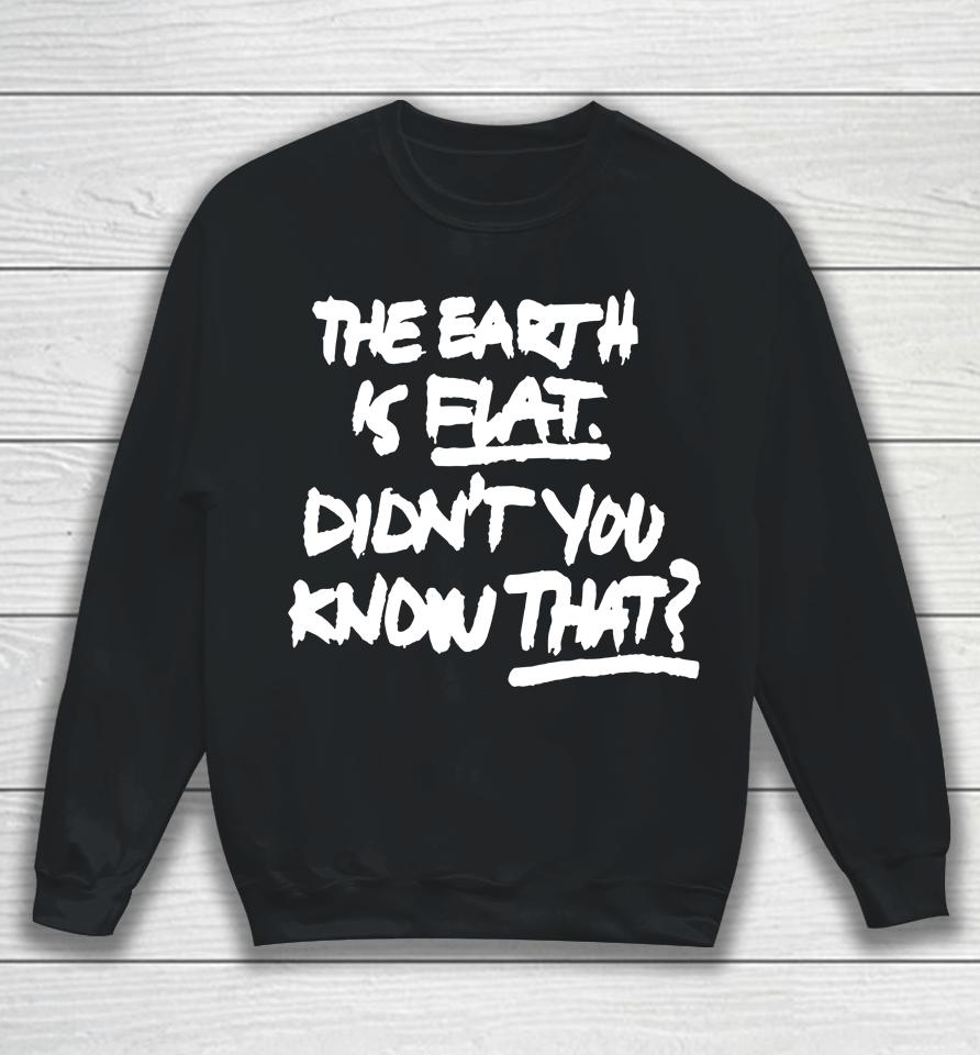 Comstylish Didn't You Know That The Earth Is Flat Sweatshirt