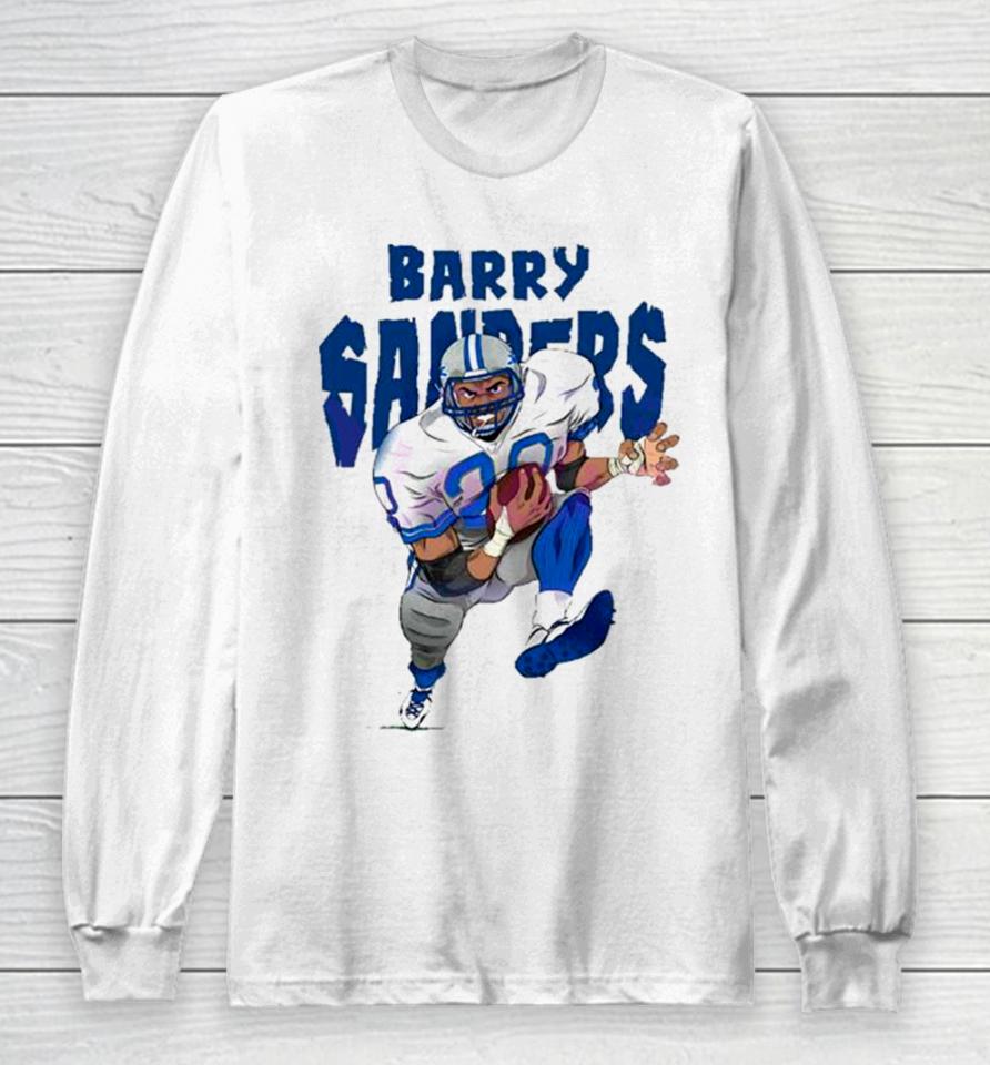 Concentrate During The Match Barry Sanders Detroit Football Player Long Sleeve T-Shirt