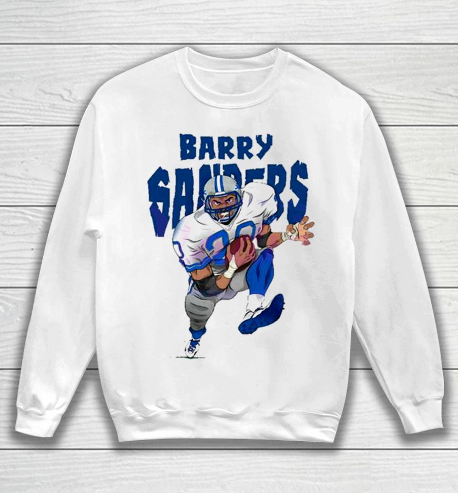 Concentrate During The Match Barry Sanders Detroit Football Player Sweatshirt