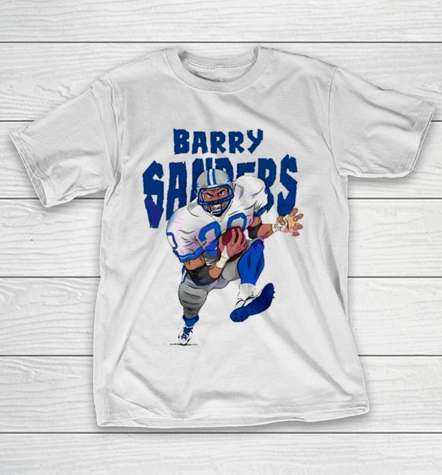 Concentrate During The Match Barry Sanders Detroit Football Player T-Shirt