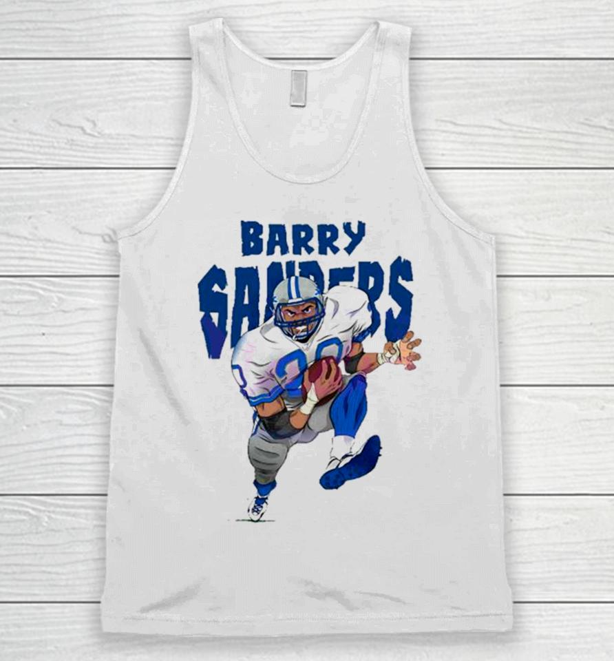 Concentrate During The Match Barry Sanders Detroit Football Player Unisex Tank Top