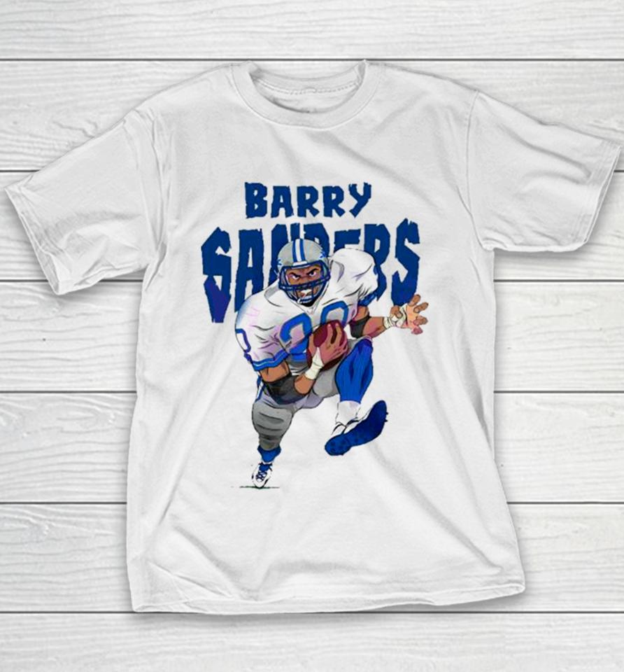 Concentrate During The Match Barry Sanders Detroit Football Player Youth T-Shirt