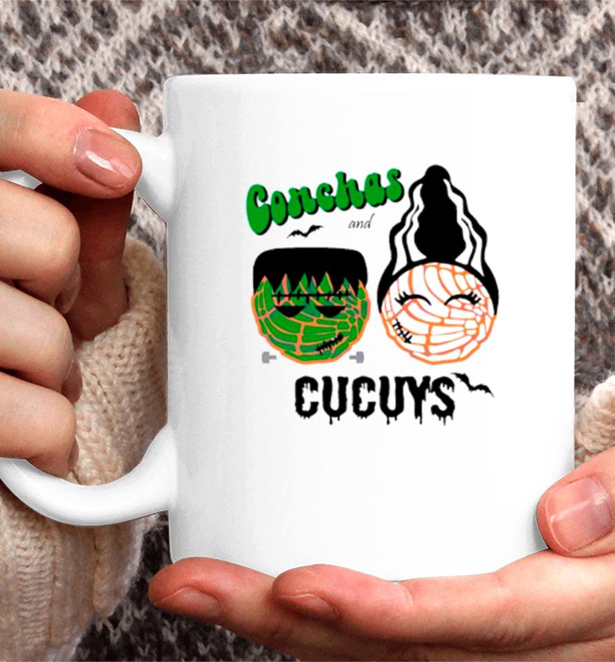 Conchas And Cucuys Frankenstein And Bride Of Franken Coffee Mug