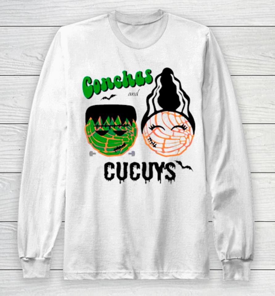 Conchas And Cucuys Frankenstein And Bride Of Franken Long Sleeve T-Shirt