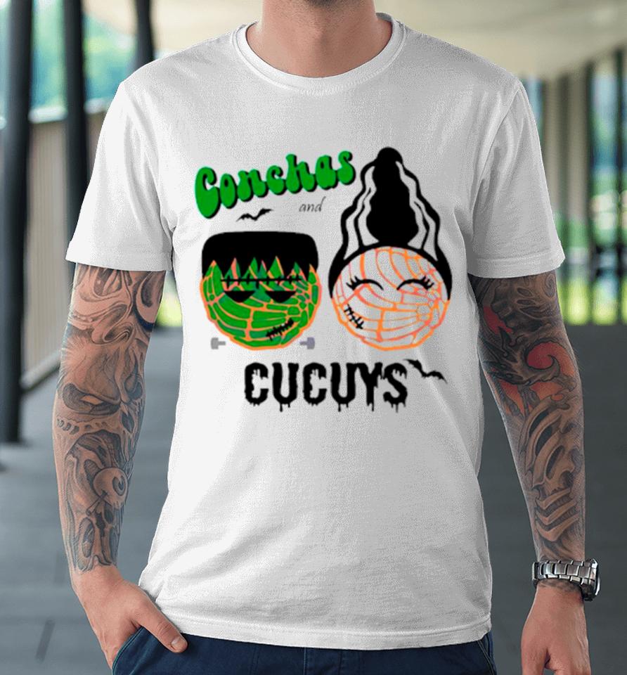 Conchas And Cucuys Frankenstein And Bride Of Franken Premium T-Shirt