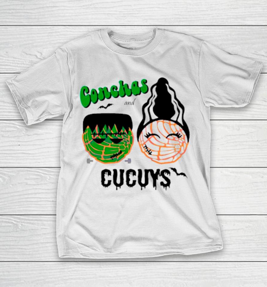 Conchas And Cucuys Frankenstein And Bride Of Franken T-Shirt