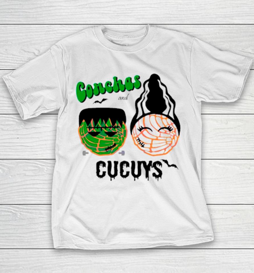 Conchas And Cucuys Frankenstein And Bride Of Franken Youth T-Shirt