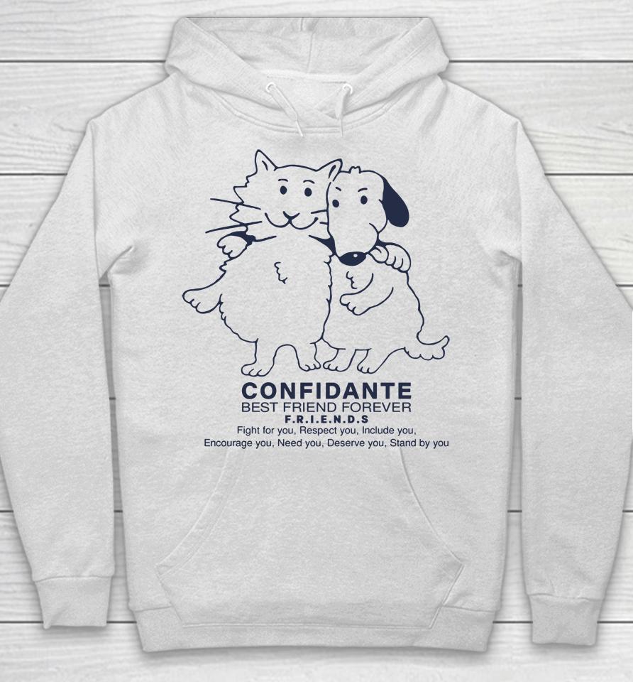 Confidante Best Friend Forever Cat And Dog Hoodie