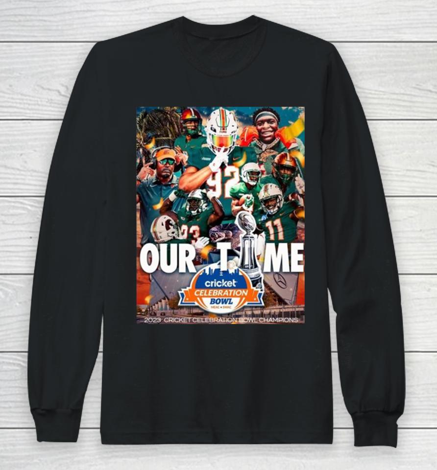 Congrats Florida A And M Rattlers Football For The Cricket Celebration Bowl Champions 2023 Long Sleeve T-Shirt