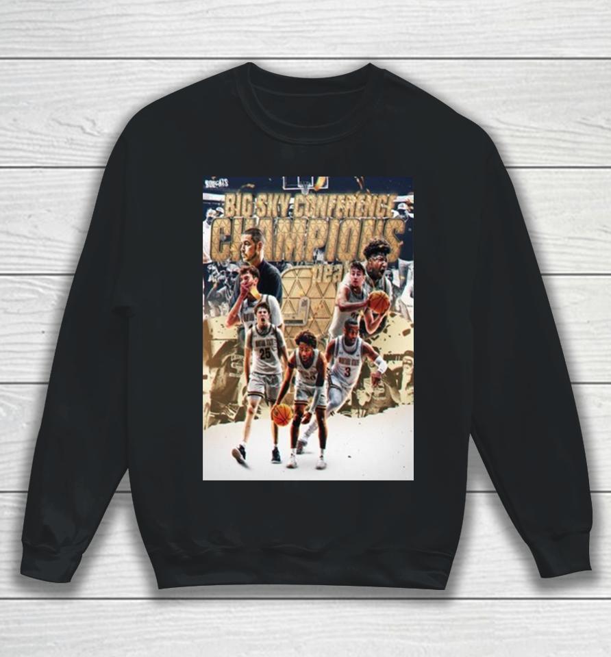 Congrats Montana State Bobcats Is 3 Peat The Big Sky Conference Men’s Basketball 2024 Champions Sweatshirt