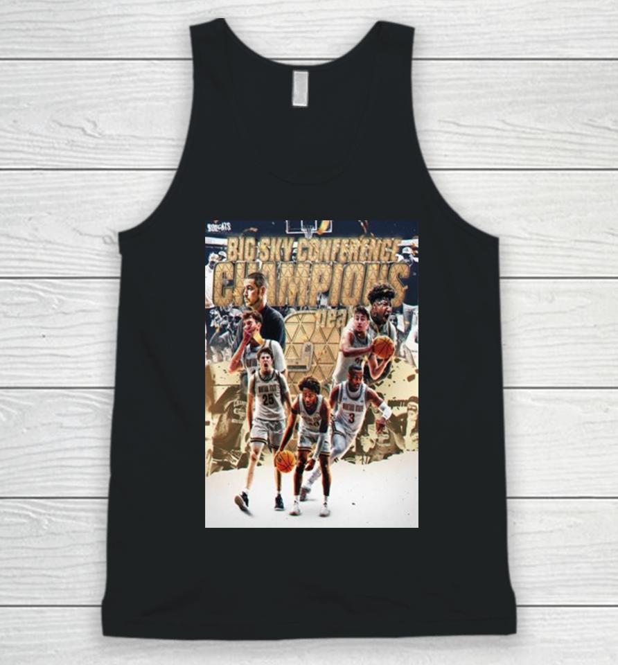 Congrats Montana State Bobcats Is 3 Peat The Big Sky Conference Men’s Basketball 2024 Champions Unisex Tank Top