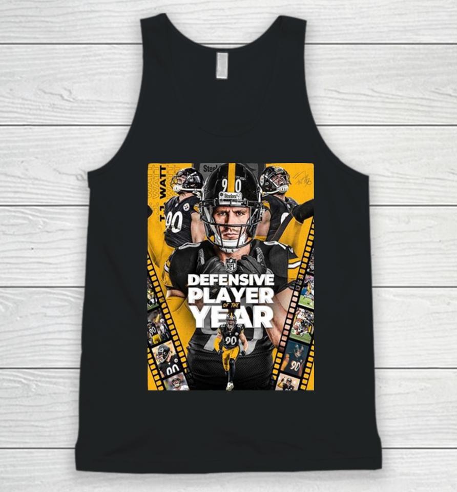 Congrats Tj Watt From Pittsburgh Steelers Is Nfl Defensive Player Of The Year Unisex Tank Top