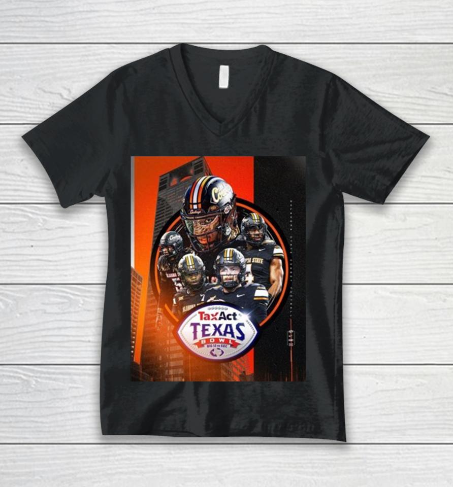Congrats To Oklahoma State Cowboys Football Is The 2023 Taxact Texas Bowl Champions Ncaa College Football Unisex V-Neck T-Shirt