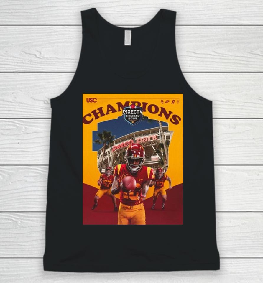 Congrats To Usc Trojans Is The 2023 Directtv Holiday Bowl Champions Ncaa College Football Unisex Tank Top