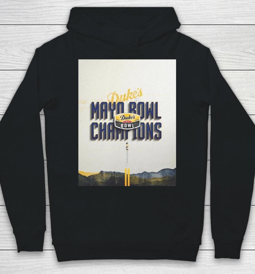 Congrats To West Virginia Mountaineers Is The 2023 Duke’s Mayo Bowl Champions Ncaa College Football Hoodie