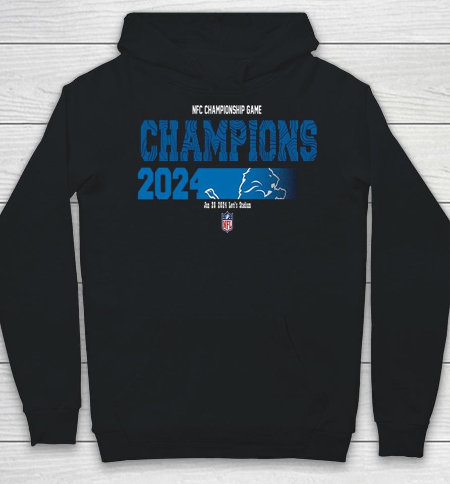 Congratulations Detroit Lions Is Champions Of Nfc Championship Game Season 2023 2024 Hoodie