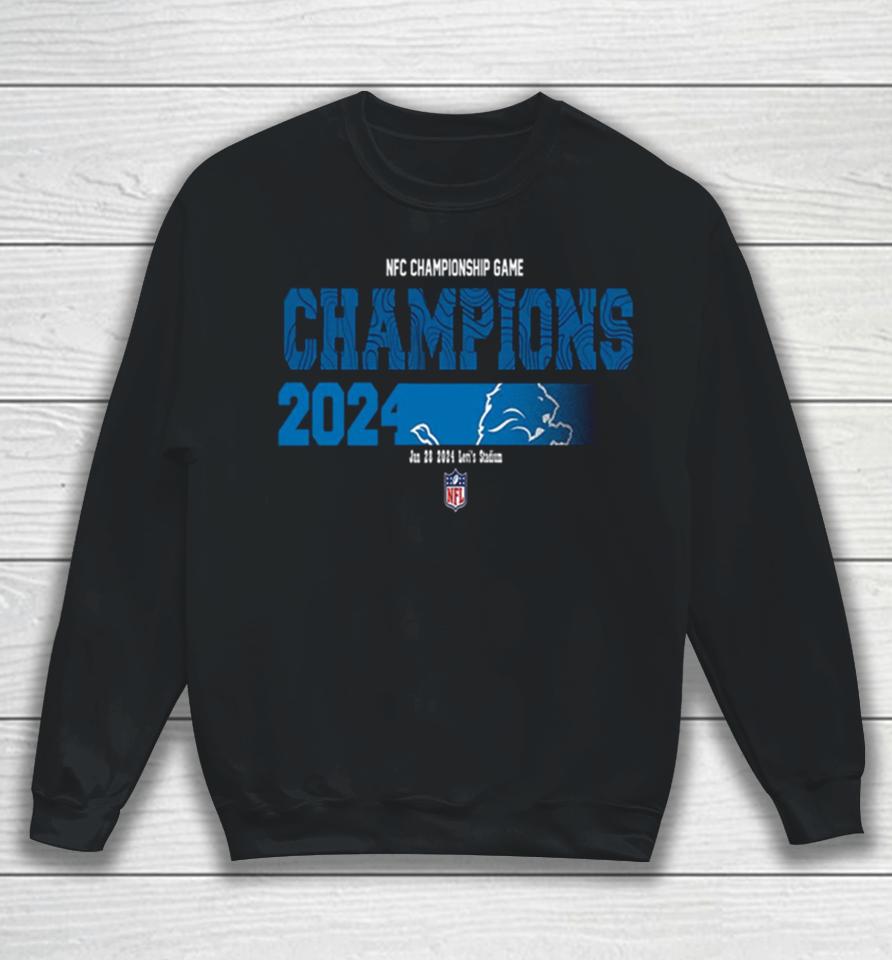 Congratulations Detroit Lions Is Champions Of Nfc Championship Game Season 2023 2024 Sweatshirt
