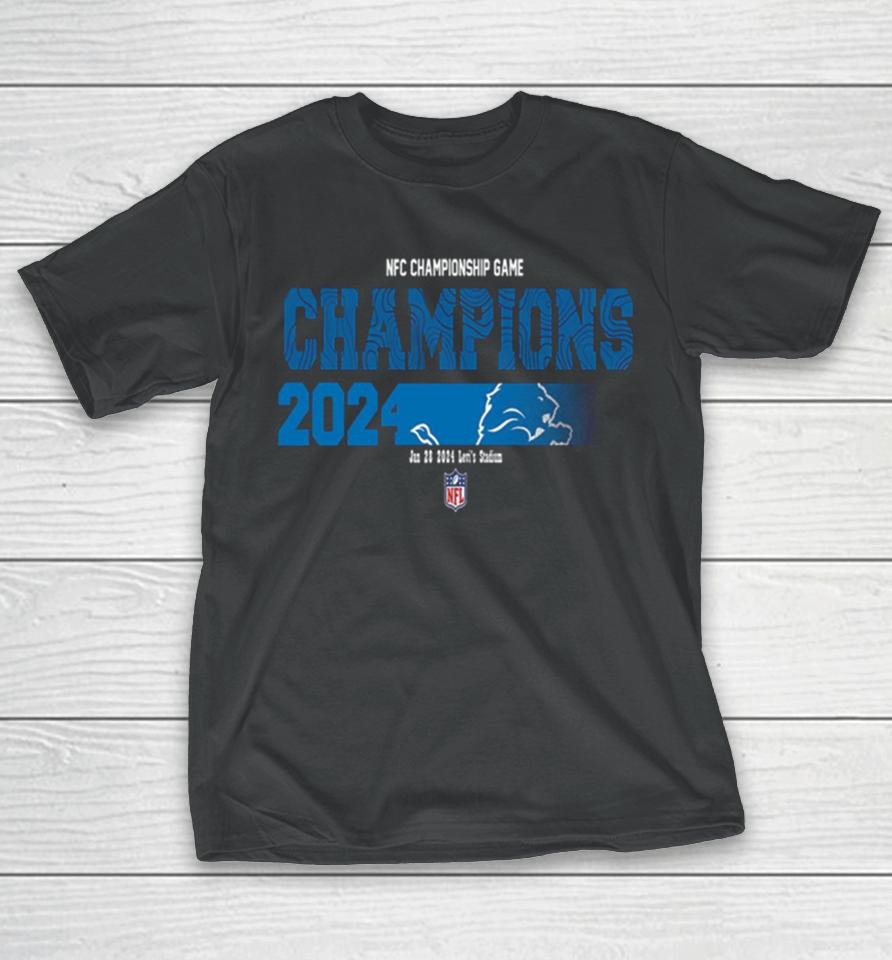 Congratulations Detroit Lions Is Champions Of Nfc Championship Game Season 2023 2024 T-Shirt