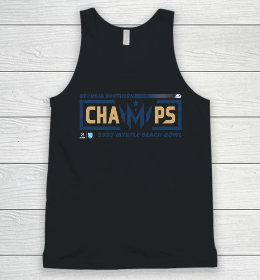 Congratulations Georgia Southern Champions 2023 Myrtle Beach Bowl College Football Games Unisex Tank Top
