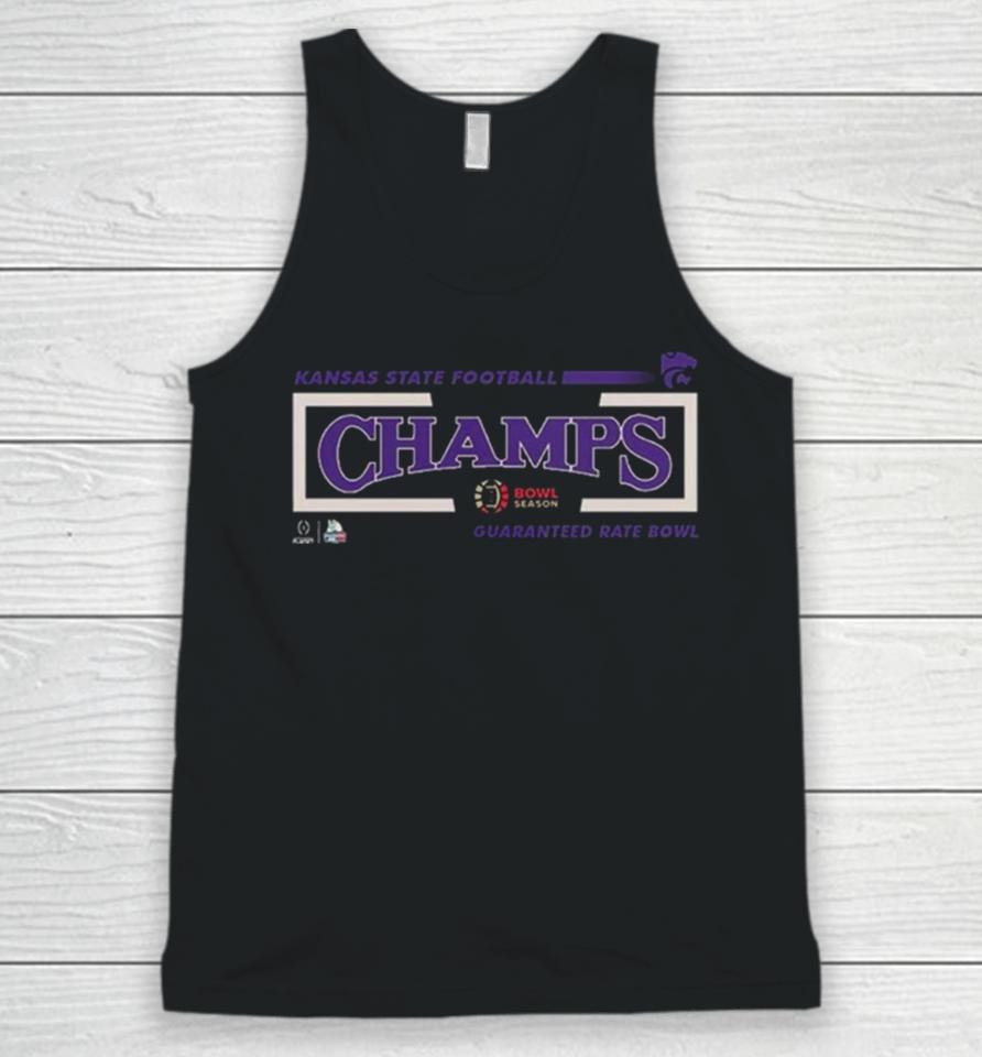 Congratulations Kansas State Wildcats Football Is Champions Of Guaranteed Rate Bowl College Football Bowl Games Season 2023 2024 Unisex Tank Top