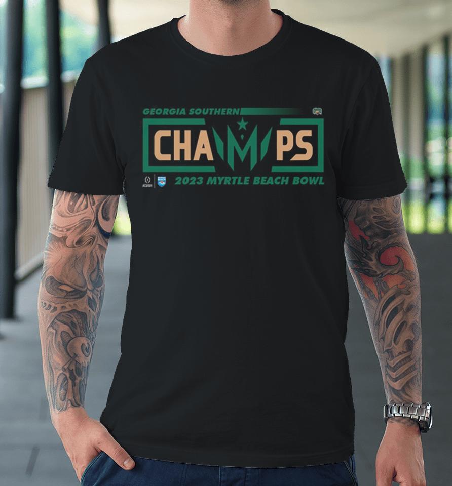 Congratulations Ohio Bobcats Champions 2023 Myrtle Beach Bowl College Football Games Premium T-Shirt