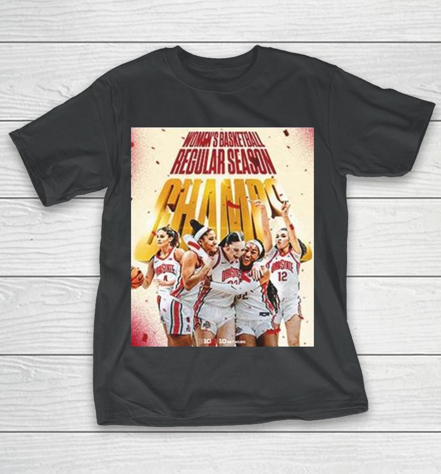Congratulations Ohio State Buckeyes Wbb On Your Championship In Ncaa Of The Regular Season 2024 T-Shirt