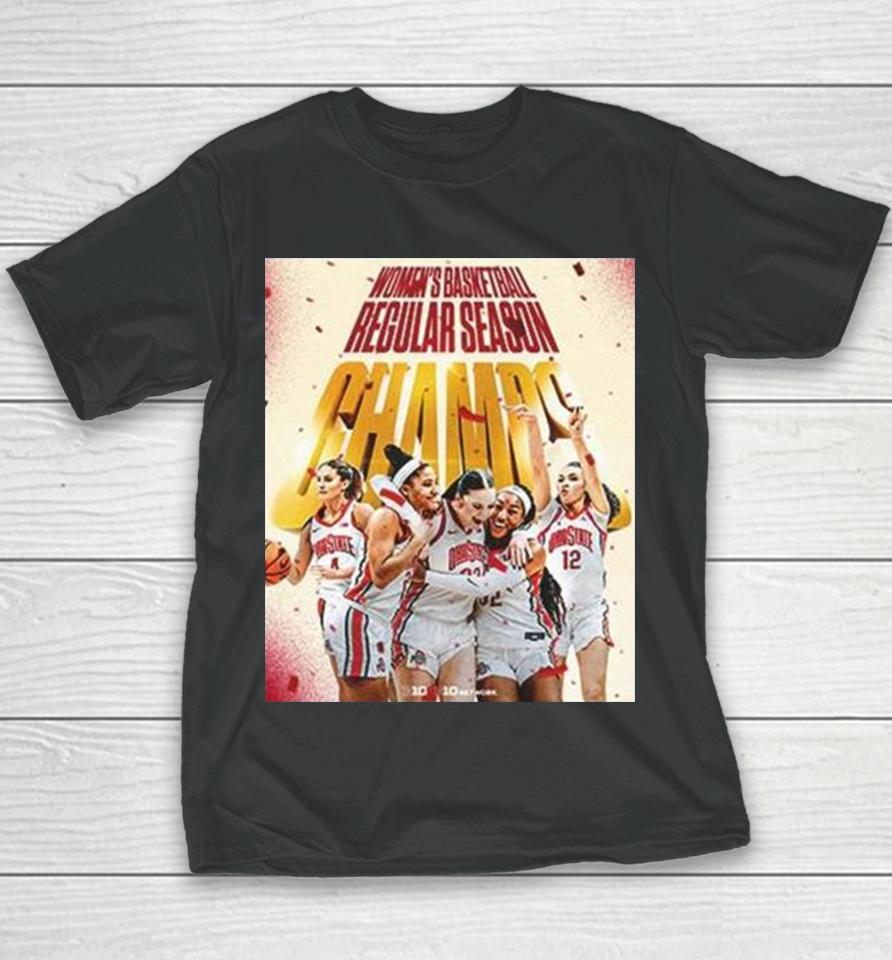 Congratulations Ohio State Buckeyes Wbb On Your Championship In Ncaa Of The Regular Season 2024 Youth T-Shirt
