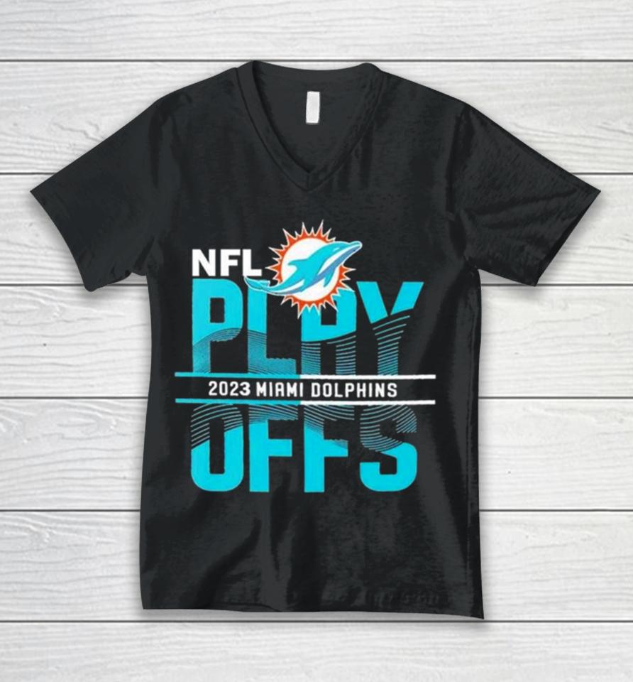 Congratulations To Miami Dolphins Clinched Going Back 2023 Nfl Playoffs Game Unisex V-Neck T-Shirt