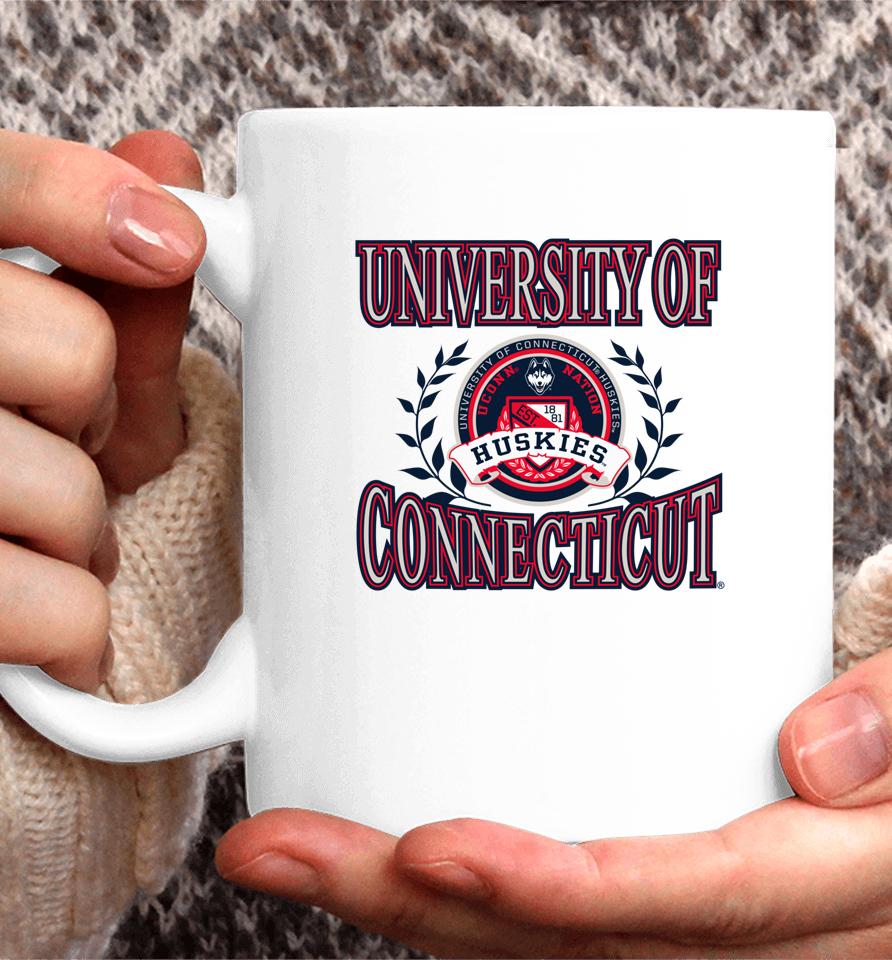 Connecticut Huskies Laurels Secondary Coffee Mug
