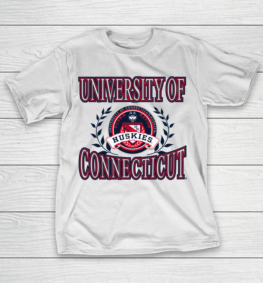 Connecticut Huskies Laurels Secondary T-Shirt