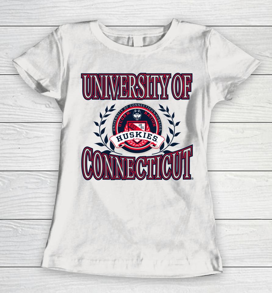 Connecticut Huskies Laurels Secondary Women T-Shirt