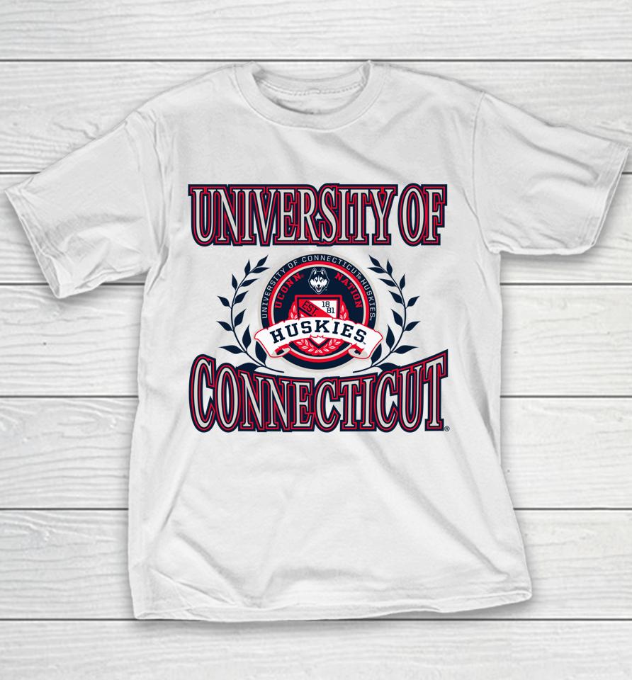 Connecticut Huskies Laurels Secondary Youth T-Shirt