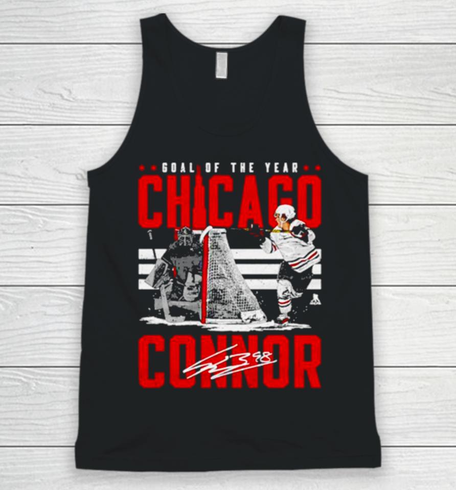 Connor Bedard Chicago Goal Of The Year Hockey Signature Unisex Tank Top
