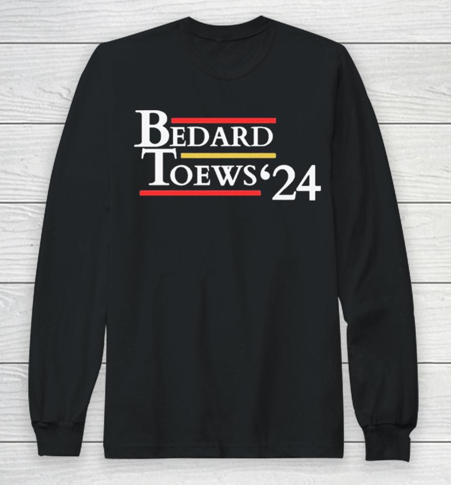 Connor Bedard Jonathan Toews ’24 Chicago Blackhawks Long Sleeve T-Shirt