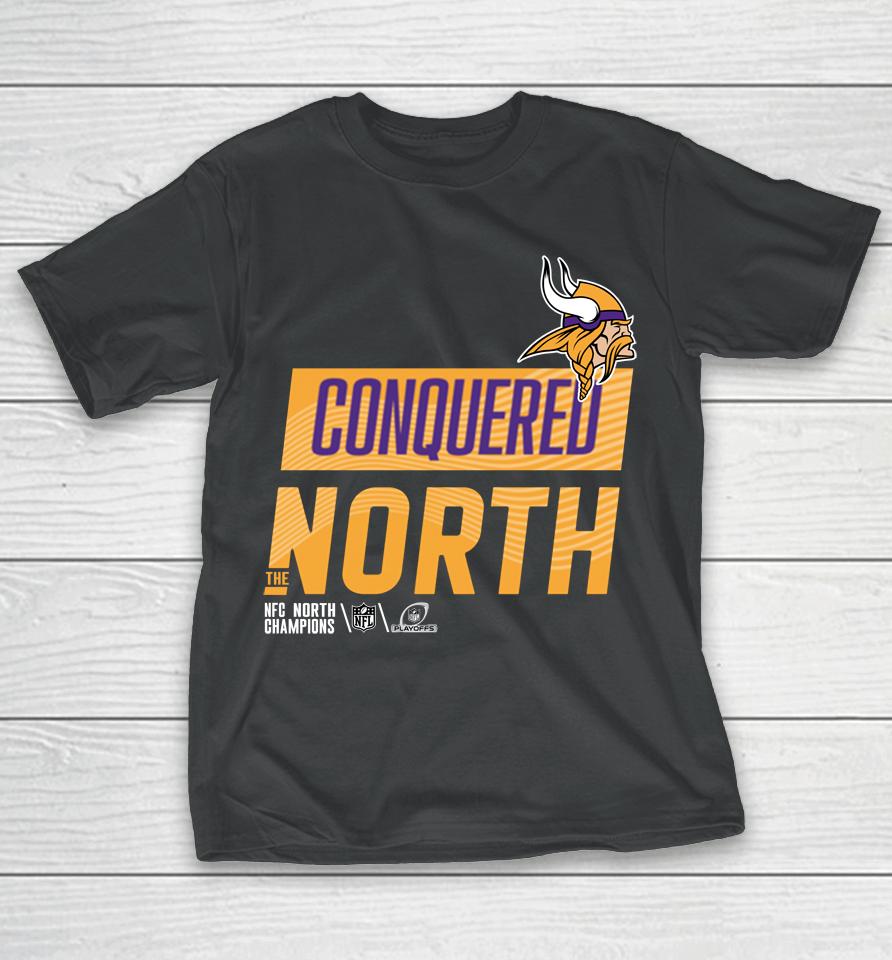 Conquered The North Vikings Minnesota Vikings Nfc North Division Champions T-Shirt