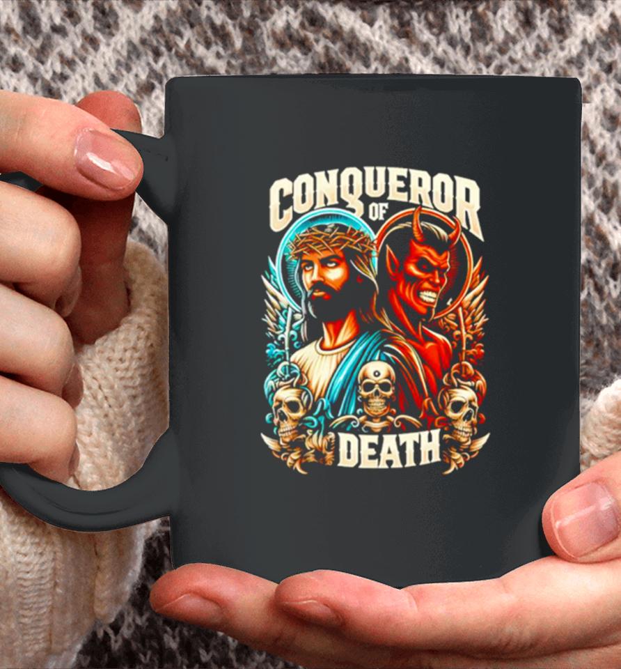 Conqueror Of Death Jesus Christian Coffee Mug