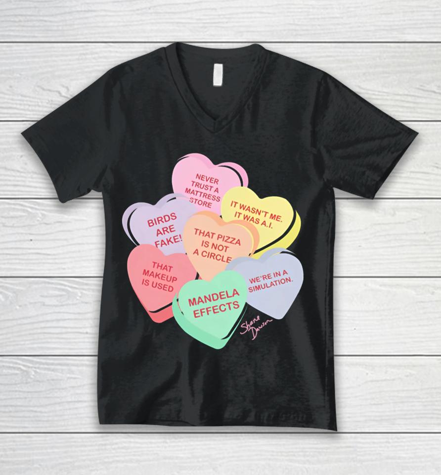 Conspiracy Candy Heart Unisex V-Neck T-Shirt