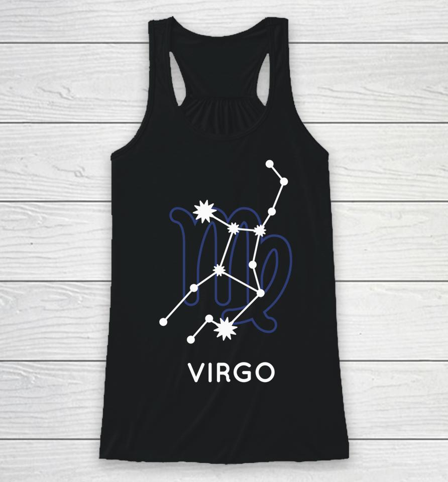 Constellation Zodiac Virgo Design - Astrology Stars Racerback Tank