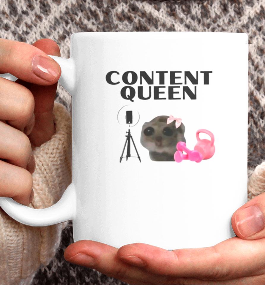 Content Queen Cat Meme Coffee Mug