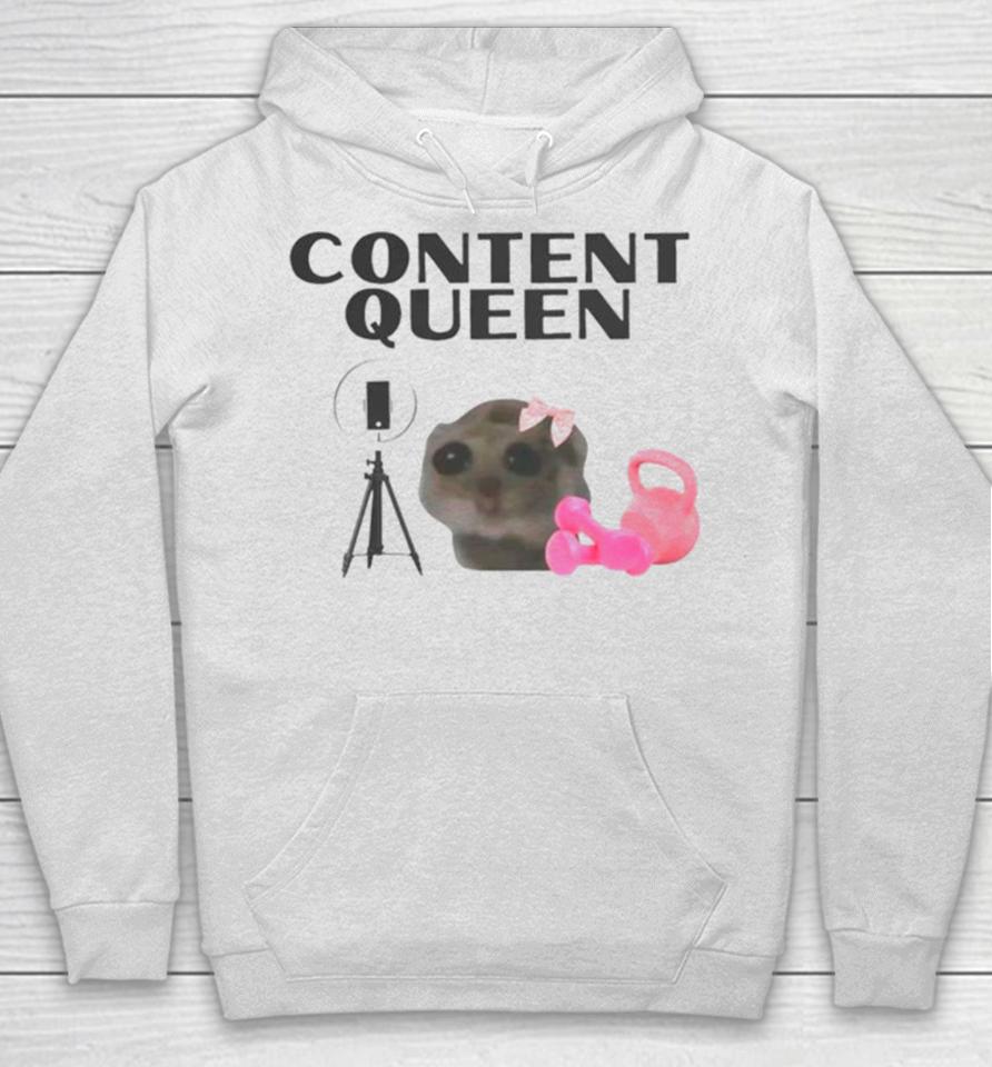 Content Queen Cat Meme Hoodie