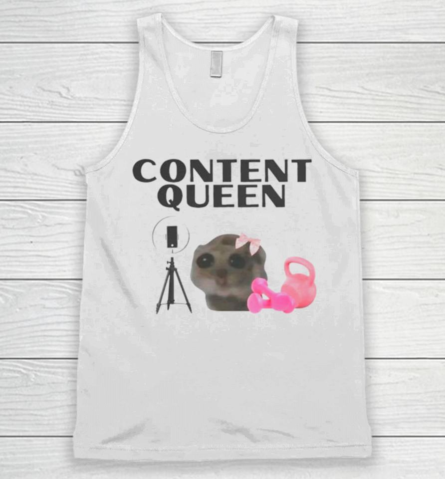 Content Queen Cat Meme Unisex Tank Top
