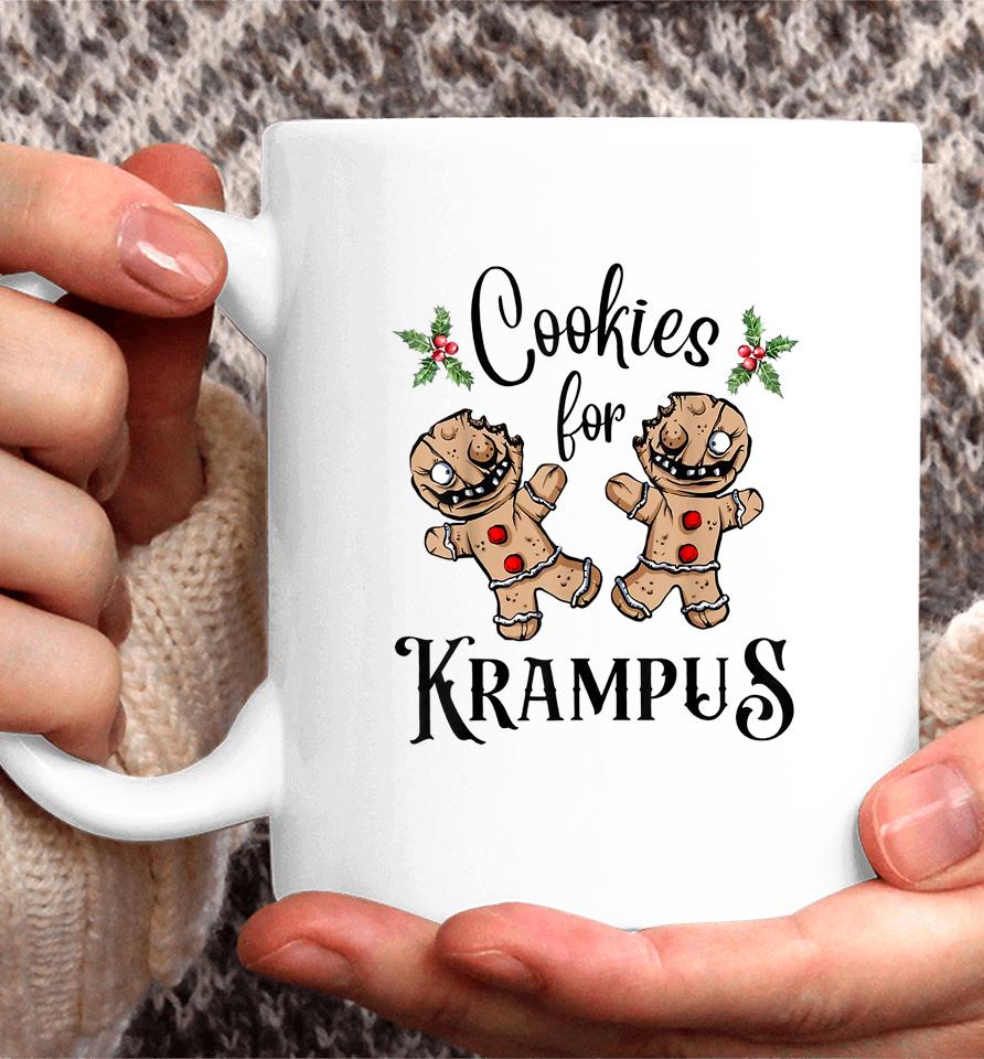 Cookies For Krampus Christmas Demon Goth Holiday Coffee Mug