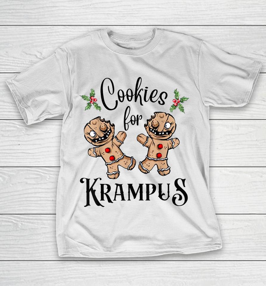 Cookies For Krampus Christmas Demon Goth Holiday T-Shirt