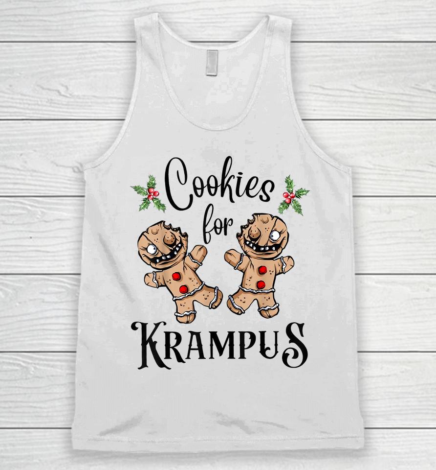 Cookies For Krampus Christmas Demon Goth Holiday Unisex Tank Top