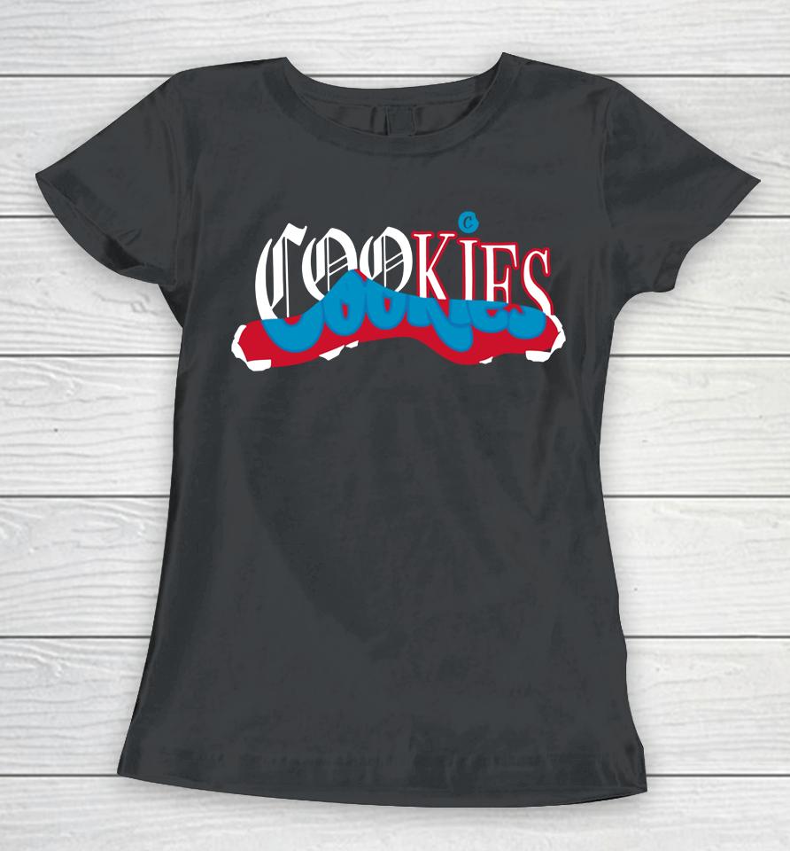 Cookies Upper Echelon Logo 1 Black Women T-Shirt
