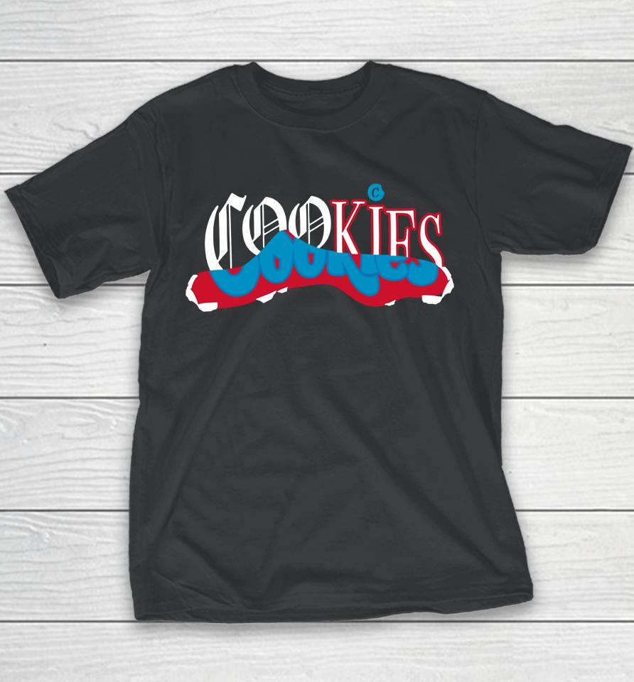 Cookies Upper Echelon Logo 1 Black Youth T-Shirt