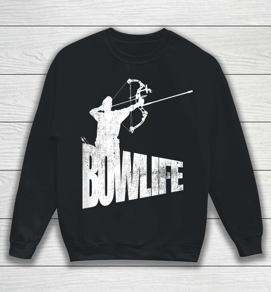 Cool Archery Archer Silhouette Bow Life Sweatshirt