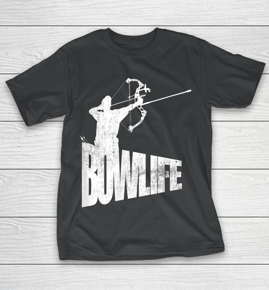 Cool Archery Archer Silhouette Bow Life T-Shirt