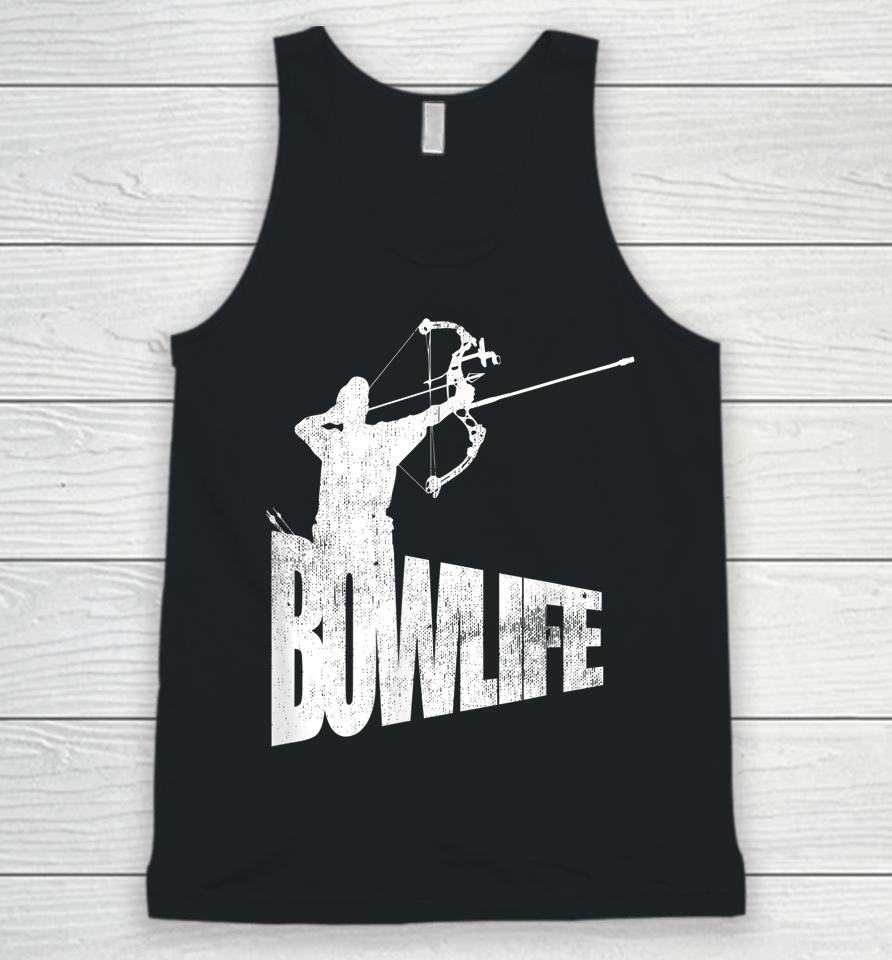 Cool Archery Archer Silhouette Bow Life Unisex Tank Top